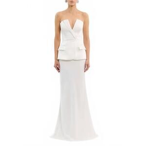 NEW REBECCA VALLANCE lia maxi skirt in ivory